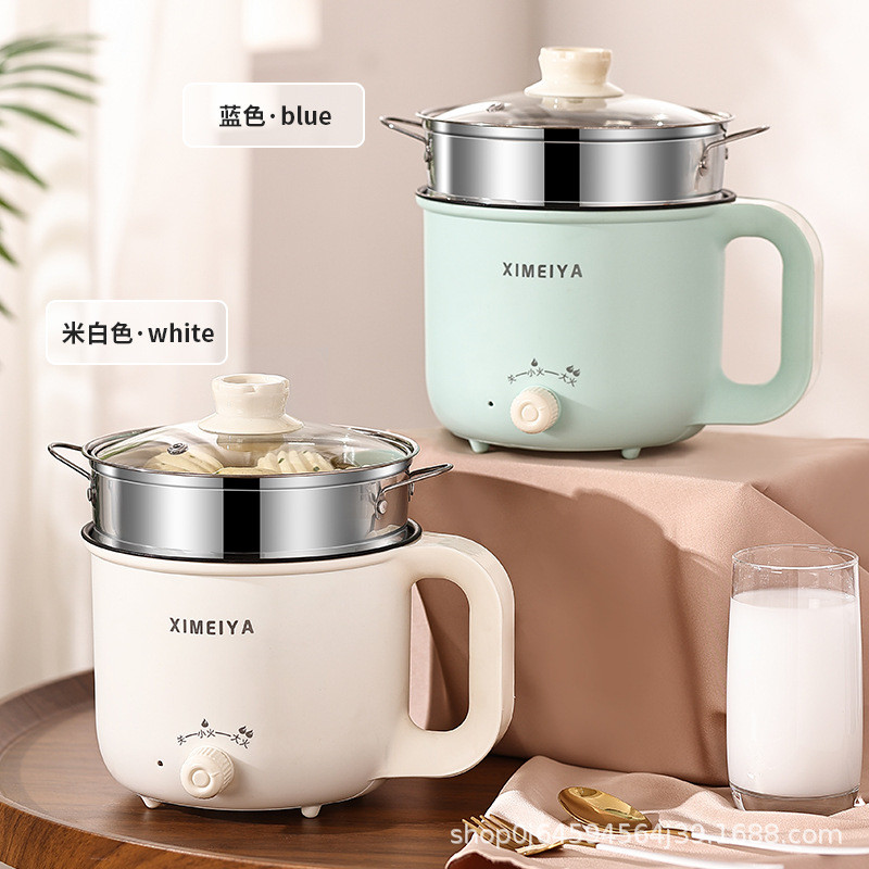 电煮锅小电锅宿舍学生煮面锅多功能家用锅小功率电锅电热小型锅Electric Cooker Small Electric Cooker Dormitory Student Noodle Cooker M