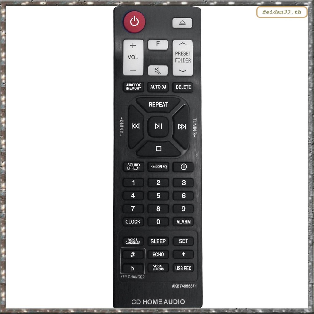 [LHY] เปลี่ยน AKB74955371 รีโมทสําหรับ Mini CD Home Audio ระบบ Hi-Fi ระยะไกล AKB74955371  ง่ายต่อการ