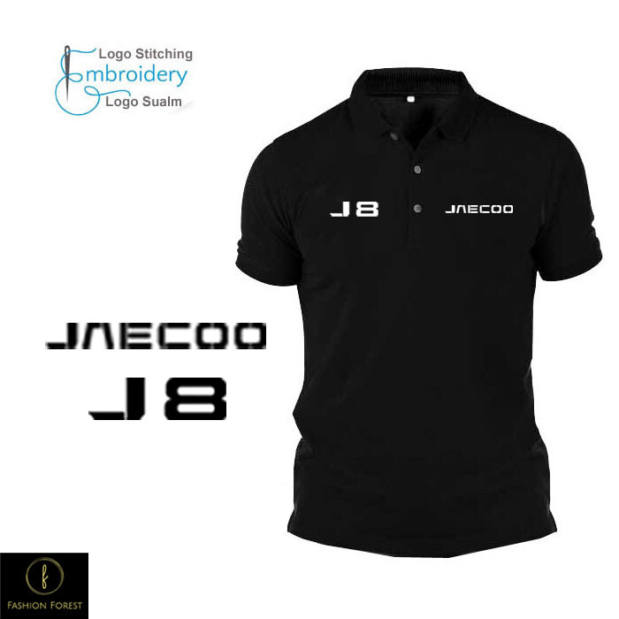 ไมโครไฟเบอร์แห้งเร็ว Jersi Jersey Polo T เสื้อโลโก้ JAECOO J8 off-road SUVs Sulam เย็บปักถักร้อย Dry