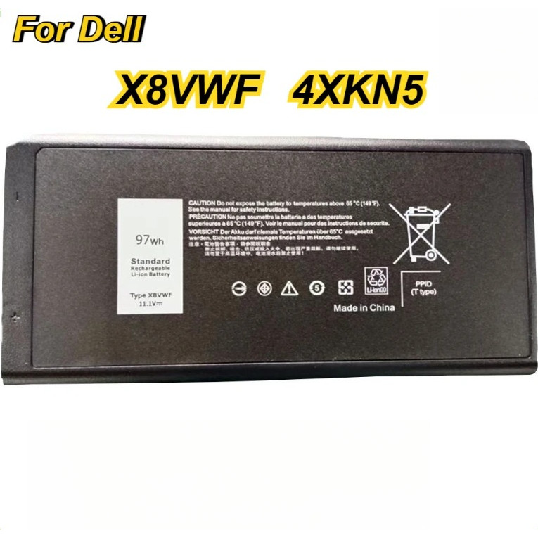 X8VWF 4XKN5 5XT3V Laptop Battery for DELL CJ2K1 09FN4 DKNKD Latitude 14 7404 E5404 E7404 11.1V 97Wh 