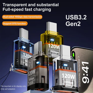 HdoorLink Universal Type C ถึง USB 2.0 อะแดปเตอร์ 120W 10Gbps ความเร็วสูงชาร์จข้อมูล Transfer ตัวแปลงโทรศัพท์สําหรับ IOS Pad Samsung PC