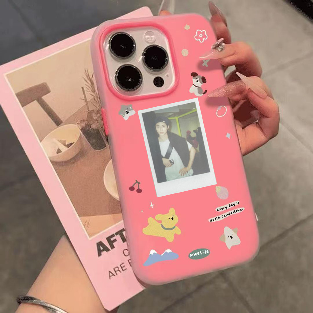เคสโทรศัพท์ซิลิโคนใสกันกระแทก พร้อมที่ใส่การ์ดและรูปถ่าย ปกป้องสองชั้น เหมาะสำหรับ iPhone 16 15 14 13 12 11 Pro Max X XR XS Max 7 8 Plus