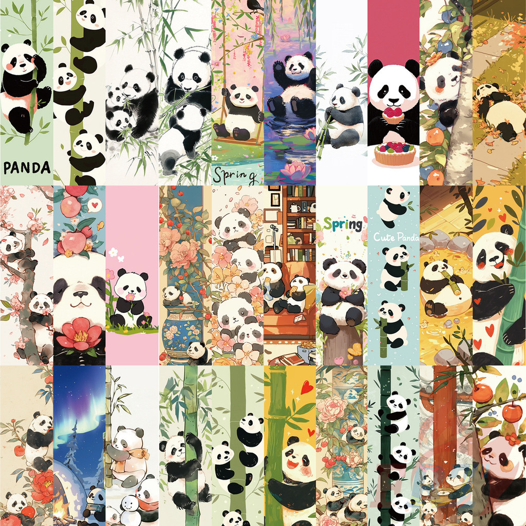 30ชิ้น/เซ็ต※ที่คั่นหนังสือแพนด้าการ์ตูนน่ารัก※หนังสือแฟชั่นเครื่องหมายหน้าเครื่องเขียนอุปกรณ์สํานักงานโรงเรียน