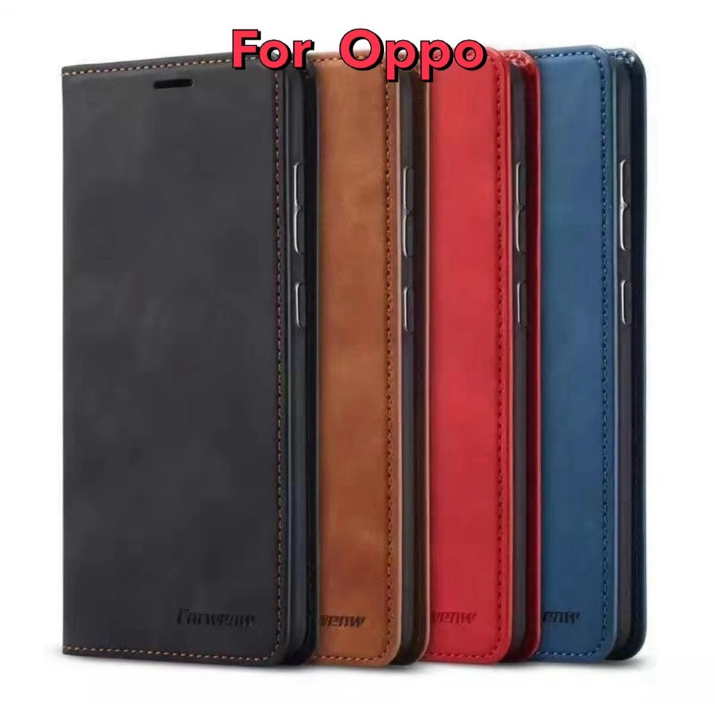 เคสกระเป๋า สำหรับ OPPO A5 4G 5G Reng13 Reno13Pro 5G A3 A3X A3Pro Case เคสตังได้ ซองเปิดปิด ใส่นามบัต