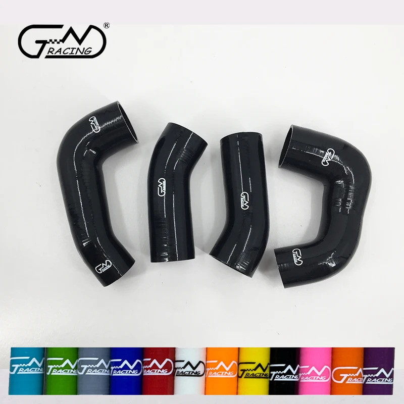 ชุดท่ออินเตอร์คูลเลอร์ซิลิโคนสำหรับ Porsche 911 997.1 3.6L Twin Turbo 4-PLY