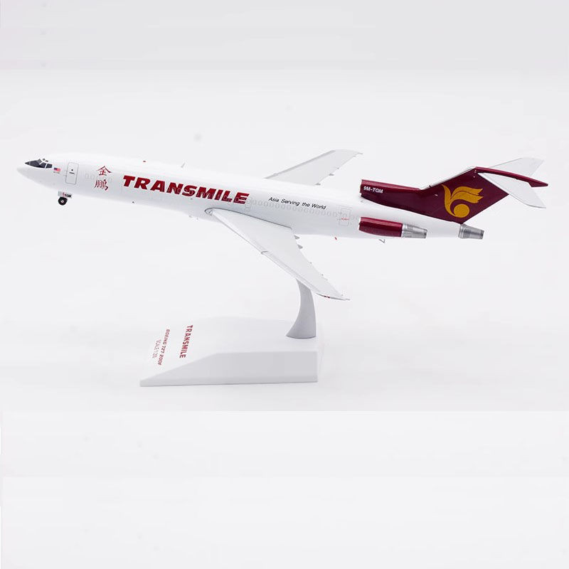 Jcwings 1: 200 โมเดลเครื่องบินโลหะผสม Jinpeng Airlines โบอิ้ง B727-200F 9M-TGM