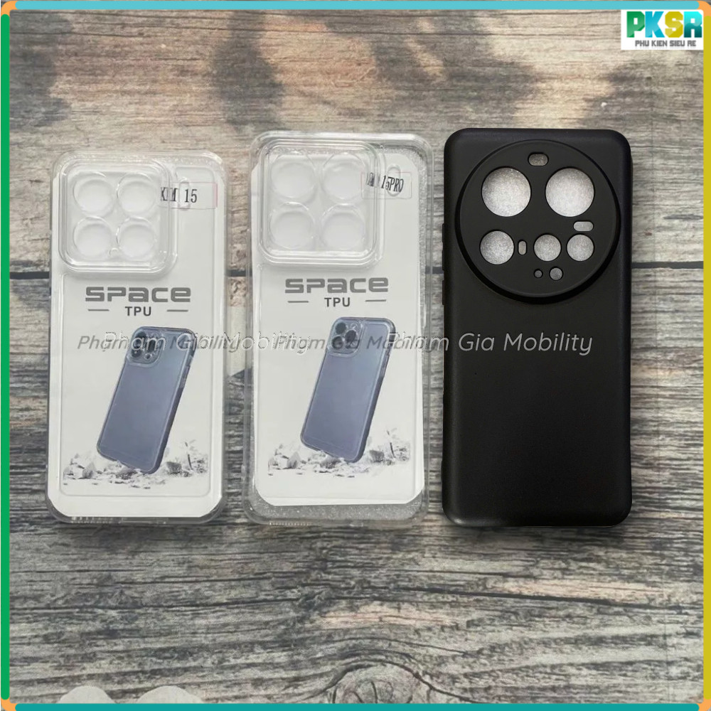 เคส Xiaomi 15 X 15Pro X15 Pro/ Xiaomi 15 Ultra 15Ultra 5G สีดํายืดหยุ่น กันกระแทก ป้องกันสีส้มคุณภาพ