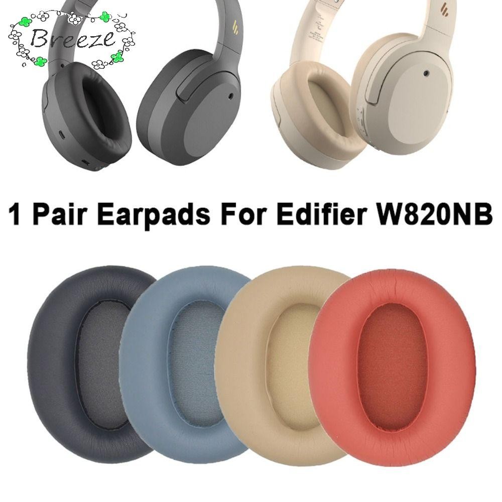 BREEZE เปลี่ยนอะไหล่ซ่อมแผ่นรองหูฟัง Earmuff ฟองน้ําโฟมสําหรับ Edifier W820NB