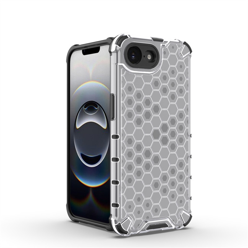 เคสโทรศัพท์กันกระแทกสําหรับ iPhone 16e Anti-knock เกราะรังผึ้งโปร่งใสกลับกรณี iPhone 16e สําหรับ iPh
