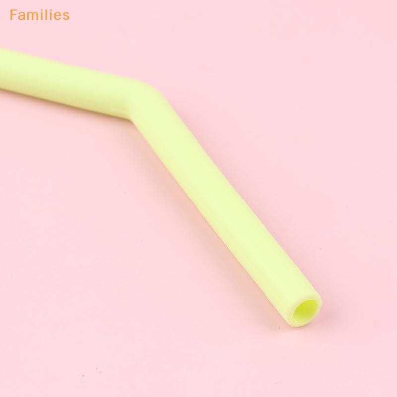 Families> 6 ชิ้นหลอดซิลิโคนเกรดอาหารแบบใช้ซ้ําได้ตรง Bent Multicolor ดื่มฟางสําหรับเด็ก Party Bar อุปกรณ์เสริมได้ดี - รูปที่ 2