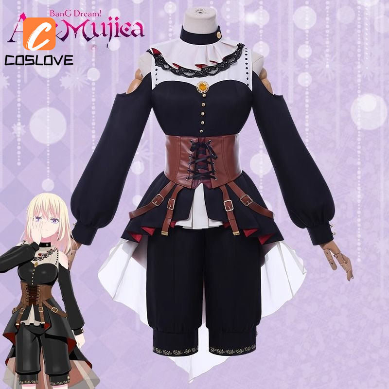 อะนิเมะ BanG Dream Ave Mujica Uika Misumi คอสเพลย์เสื้อผ้าชุดเครื่องแต่งกายสําหรับชุดสตรีคอสเพลย์การ