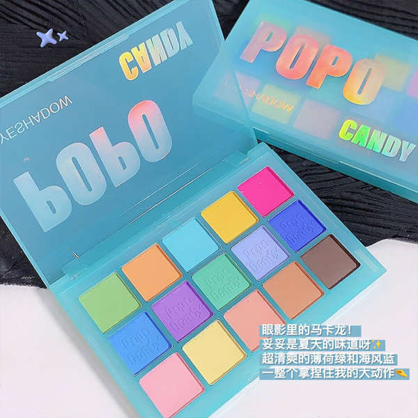 พาเลทตา พาเลทตา odbo Summer Cool Macarons!Mint Mambo Color 15 Color Eyeshadow Palette Candy Pure Mat