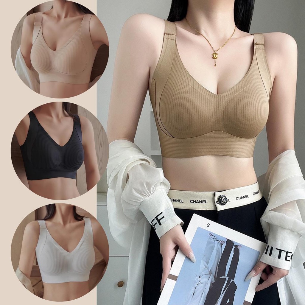 สปอร์ตบราไร้ขอบ ดันทรง ใส่สบาย ระบายอากาศดี ตอบโจทย์ทุกกิจกรรม