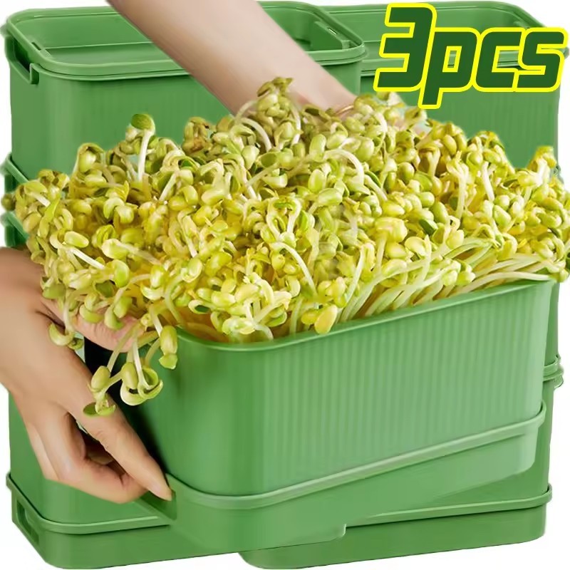 ชุดเมล็ดงอกไฮโดรโปนิกส์พร้อมที่แบ่งประเภท-ถาดเพาะชําที่เป็นมิตรกับสิ่งแวดล้อมสําหรับสมุนไพร, ผักและการขยายพันธุ์พืชโดยไม่มีดิน