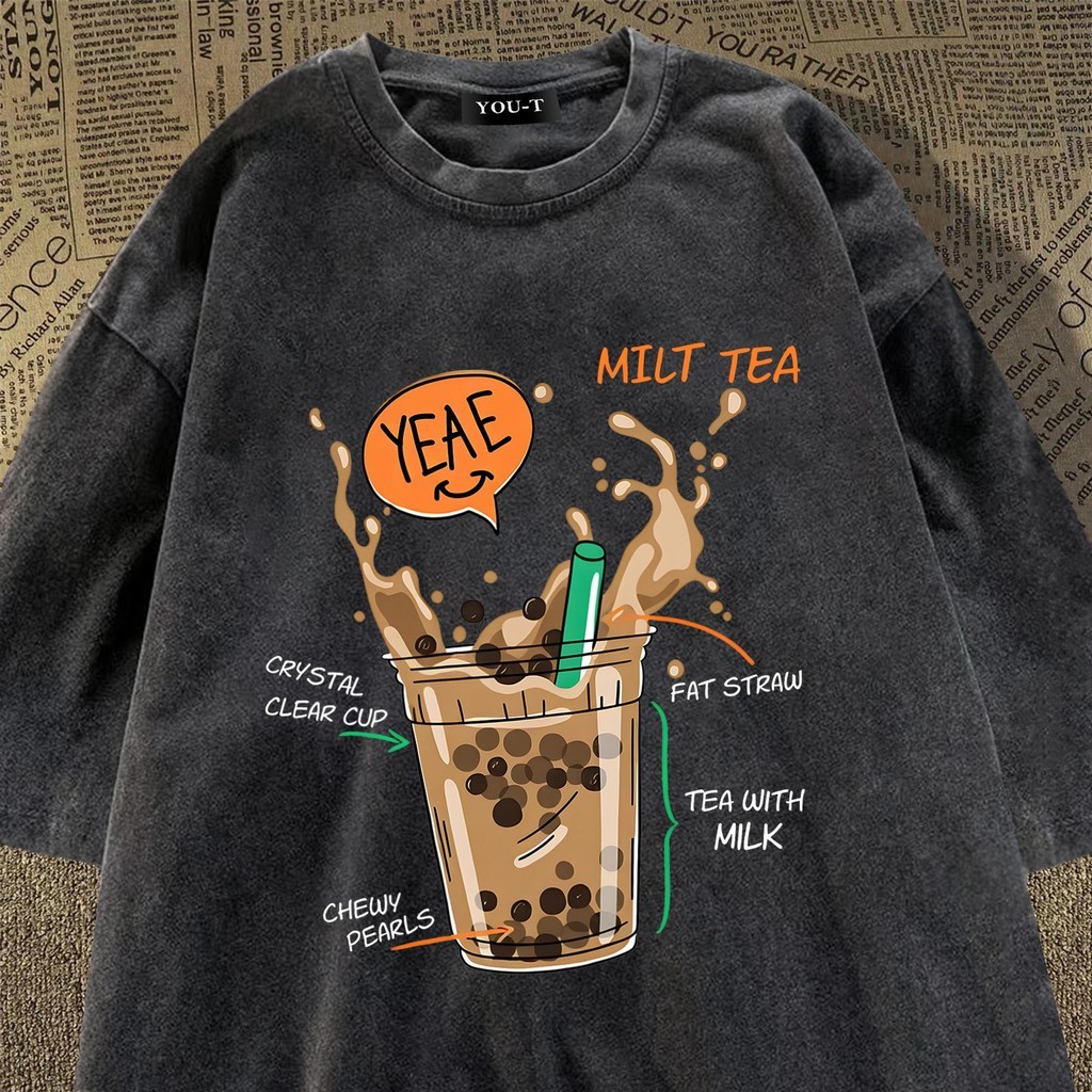 Basi💥 เสื้อผู้ชาย เสื้อยืด oversize สตรีท เกรดพรีเมียม โคตรนุ่ม เสื้อคอตตอน100% ไม่หดตัวลาย ลาย 