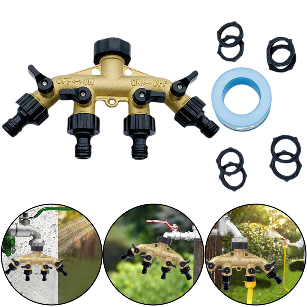 Llittlesunla1 ชิ้นทองเหลืองแตะ Quick Connecter ทองแดงท่อข้อต่ออะแดปเตอร์สวนท่อซ่อมปืนรดน้ําอุปกรณ์เครื่องมือ