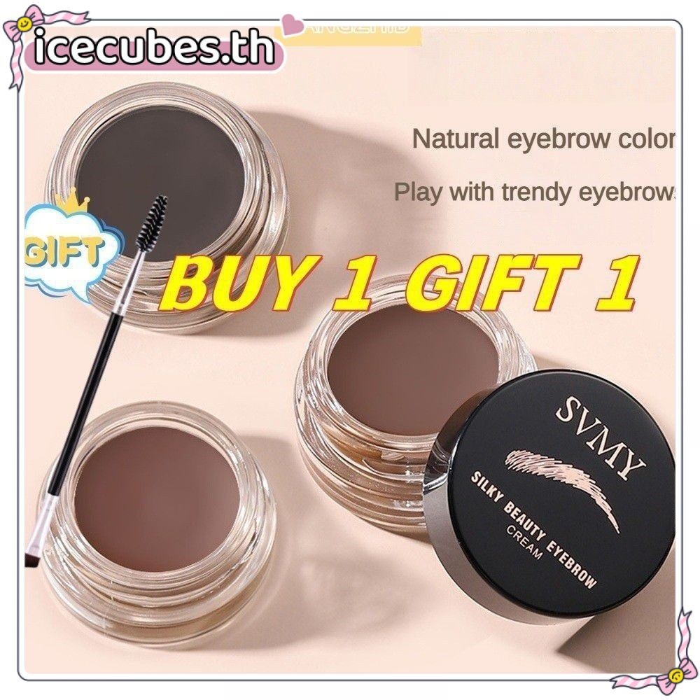JIANGZHIB BUY 1 ของขวัญ 14 สีเจลย้อมคิ้วธรรมชาติยาวนานกันน้ํา Smudge Proof Eyebrow จัดแต่งทรงผมครีมแ