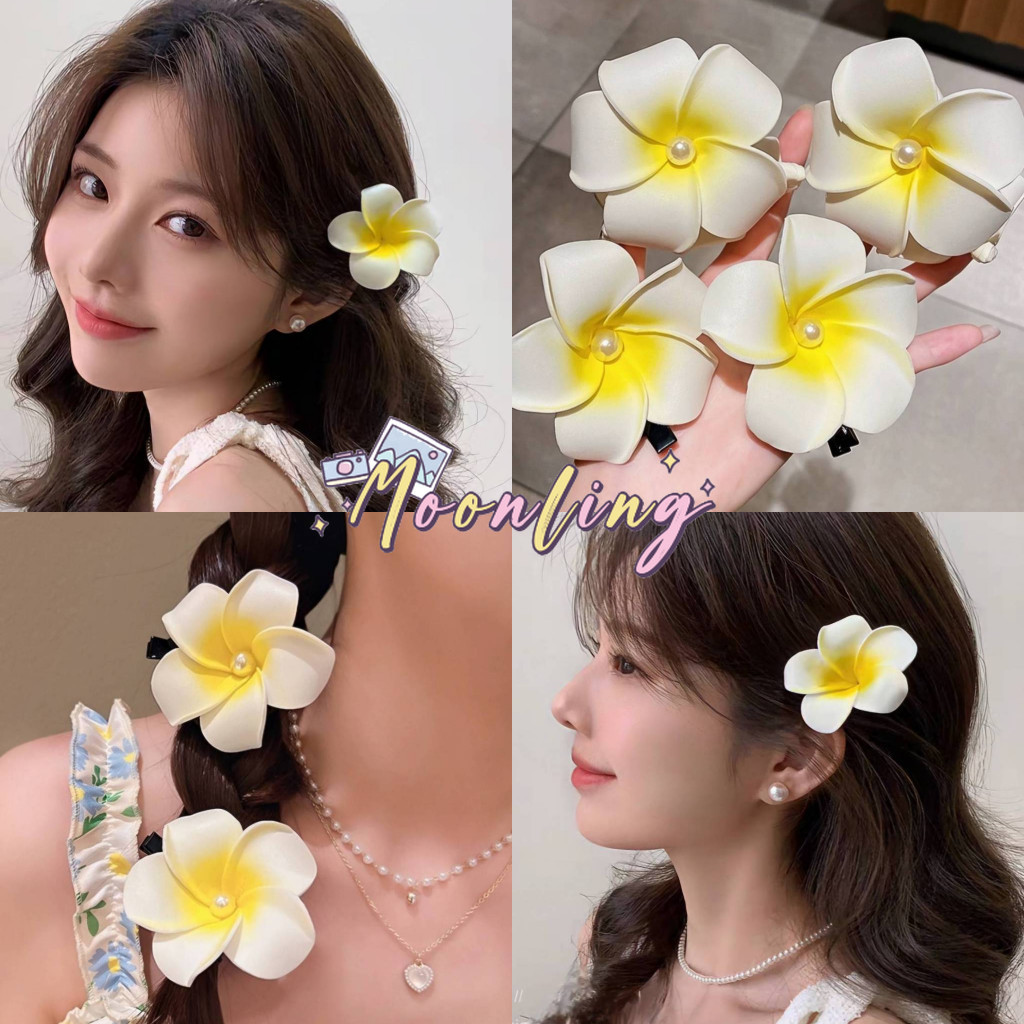 🌜Moonling🌛 พร้อมส่งจากไทย กิ๊บติดผม ลายดอกไม้น่ารัก สไตล์เกาหลี ลิลาวดี *Gift Flower/TM-8*
