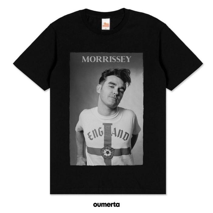 เสื้อยืด MORRISSEY BAND T-SHIRT - MORRISSEY ENGLAND TSHIRT - ENGLAND, L แขนสั้น