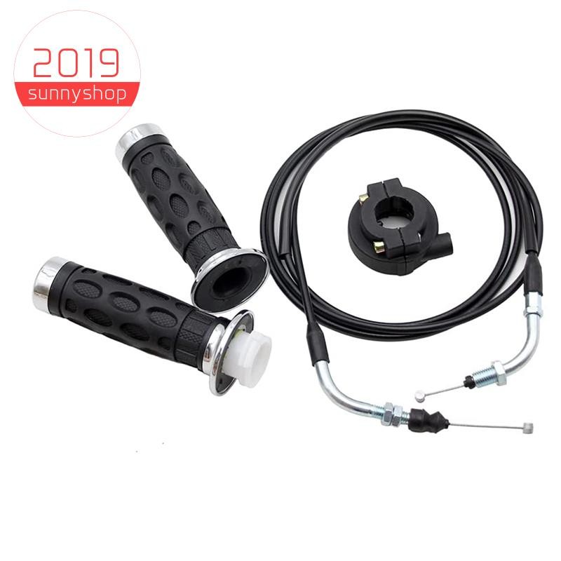 [sunnyshop2019]ชุดด้ามจับบิดคันเร่งสากลพร้อมสายคันเร่งสกู๊ตเตอร์ขนาด 78 นิ้วสําหรับ 50Cc 80Cc 125Cc 