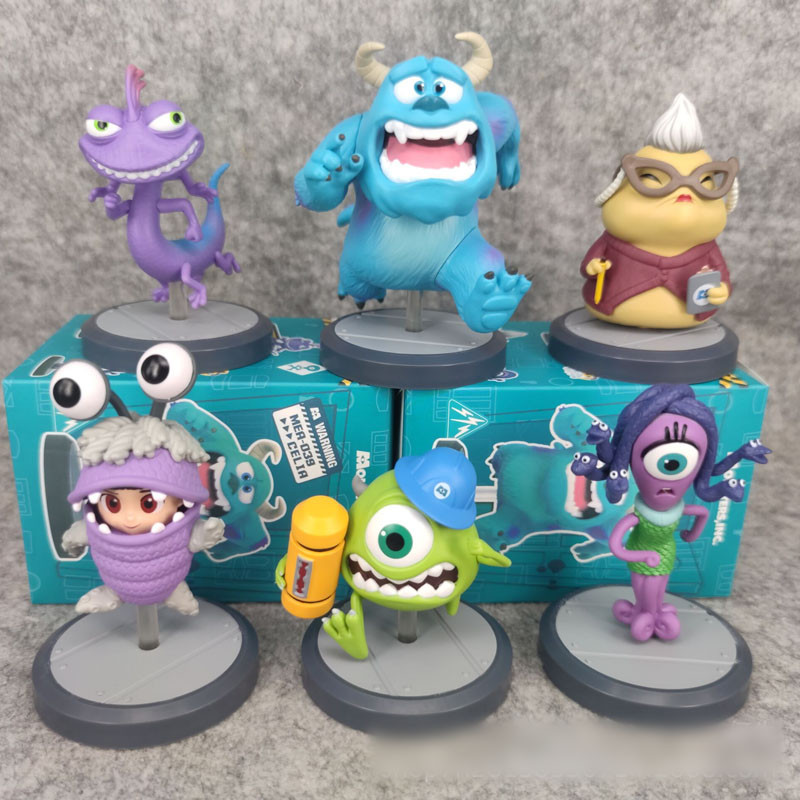 6 ชิ้น 7 ซม.-10 ซม.มอนสเตอร์ University Sullivan Michael น่ารักอะนิเมะ Action Figure ของเล่น