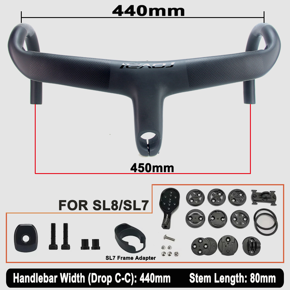 SL8 แผนที่จักรยาน Handlebar T1000 คาร์บอนภายในสาย Roout Integrated Cockpit Di2 อุปกรณ์เสริมสำหรับจักรยานเสือหมอบ - รูปที่ 6