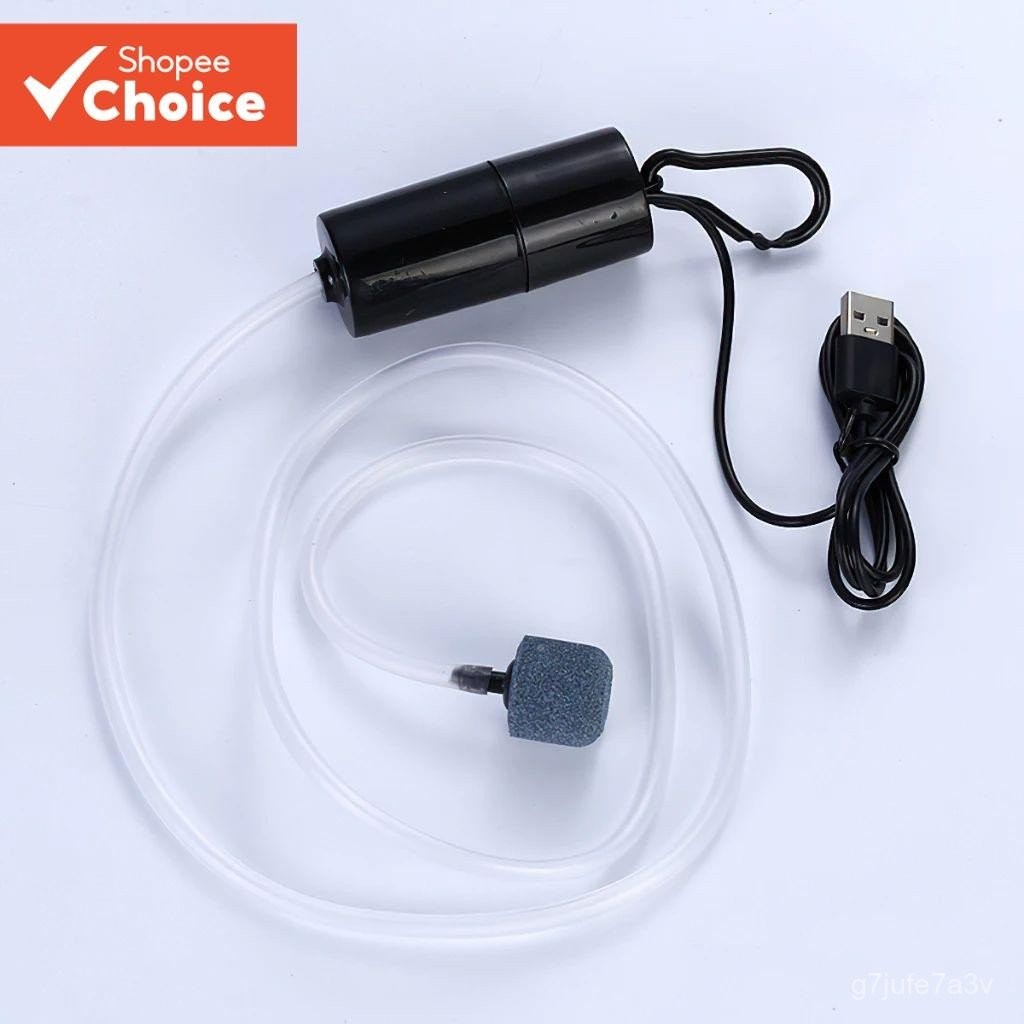 Mini USB Aquarium Air Pump - Silent Oxygen Pump for Fish Tanks & Hydroponics