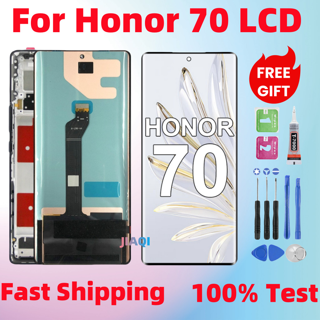 สําหรับ Honor 70 จอแสดงผล LCD หน้าจอสัมผัส FNE-AN00 FNE-NX9 Digitizer Assembly Replacement