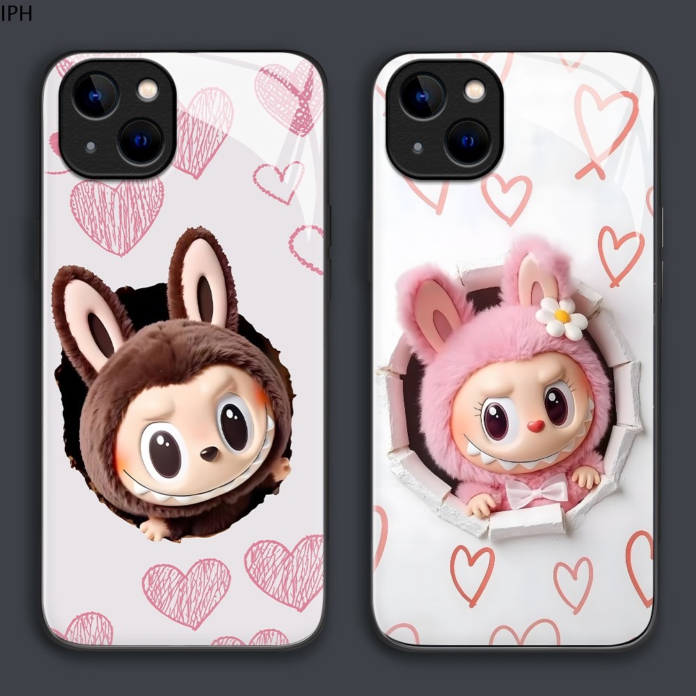 เคส สำหรับ iPhone 17 16 15 14 13 12 11 X XS XR 7 8 6 SE Mini Plus Pro Max 2020 2022 เคสไอโฟน เคสแข็ง Hard Glass Case BLK