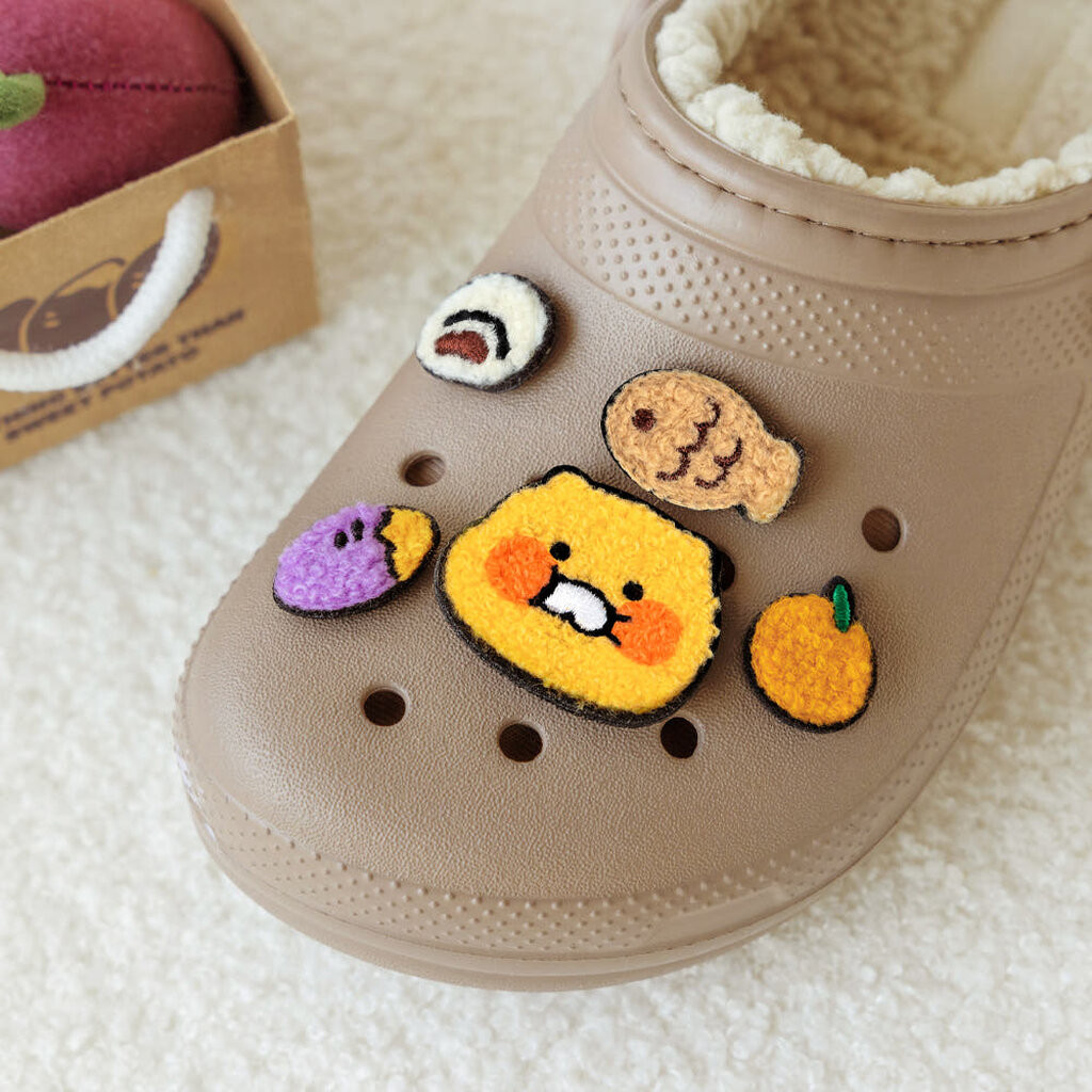 🌟พร้อมส่ง Choonsik Boucle Flat Charm Set 5P ชาร์มแต่งรองเท้า กระเป๋า