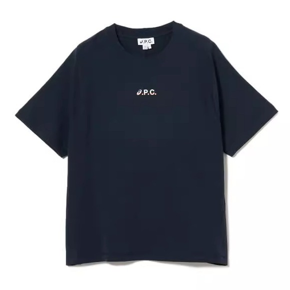 ใหม่ APC WIND เสื้อยืดโลโก้พิมพ์รอบคอลําลองหลวม 100% ผ้าฝ้ายคุณภาพสูงระบายอากาศเสื้อยืดแขนสั้นผู้ชาย