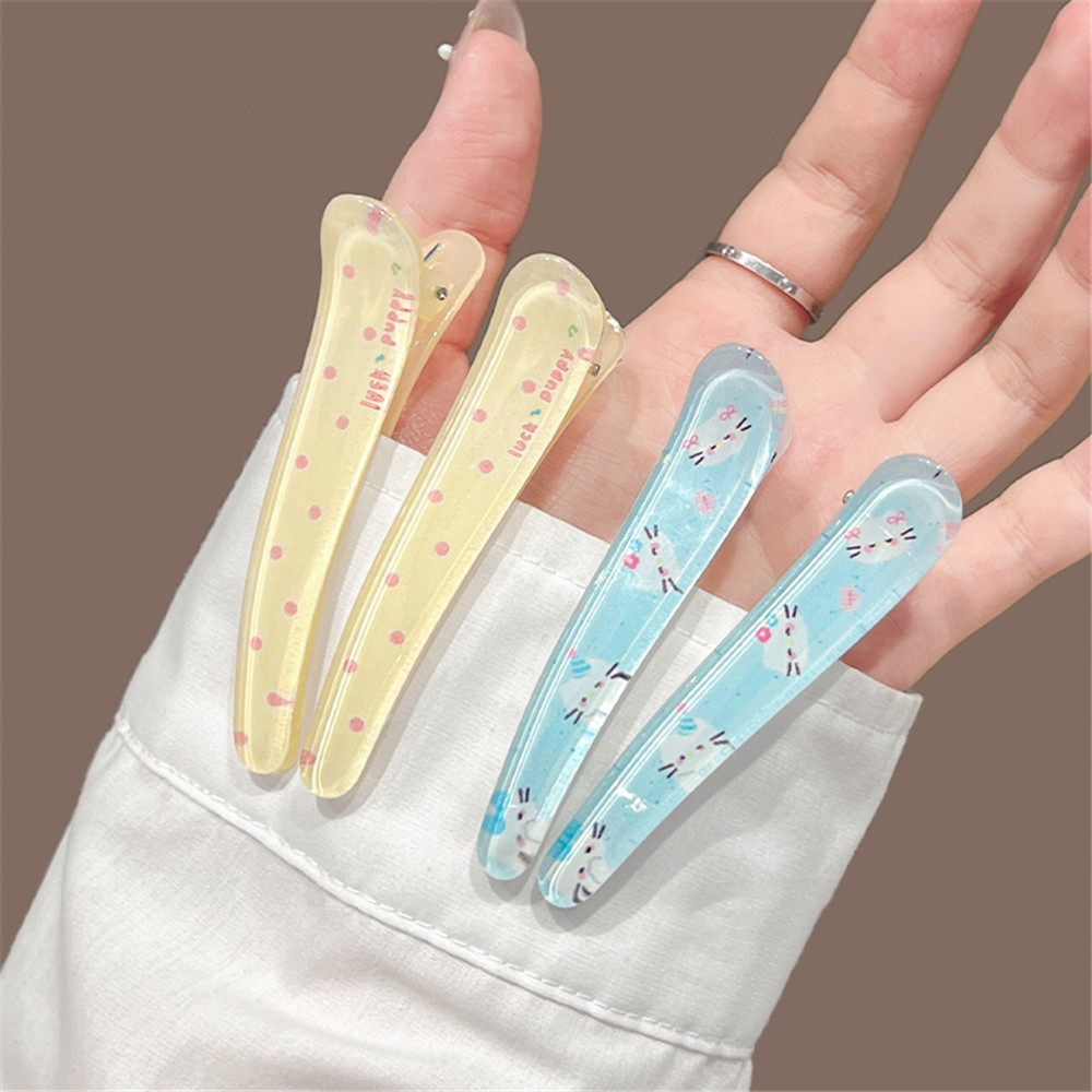 กิ๊บติดผมลูกแมวลายจุดหวานน่ารักสําหรับผู้หญิงหน้าม้าด้านข้างคลิปปากเป็ดเครื่องประดับผมแต่งหน้า - รูปที่ 3