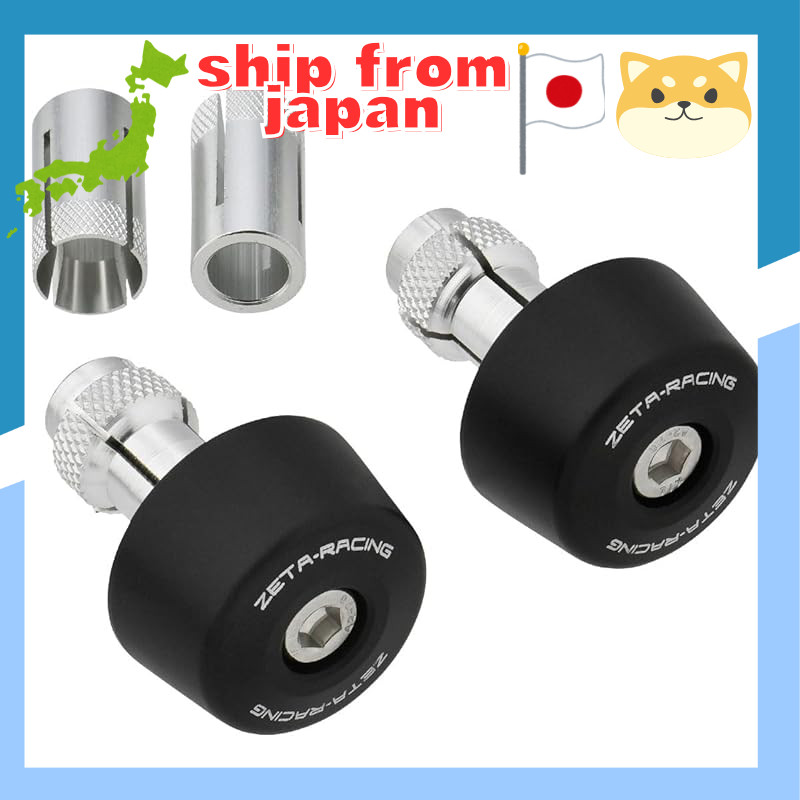 ZETA RACING Bar End Sliders Grip Throttle Tube Protector Compatible with Handlebar Inner Diameter (Φ
