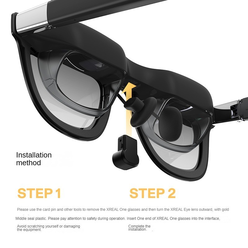 XREAL Eye 6DoF โหมดระงับเสมือนจริง Fusion หน้าจอบันทึกมุมมองแรกยิง XREAL One แว่นตาสมาร์ทอุปกรณ์เสริ