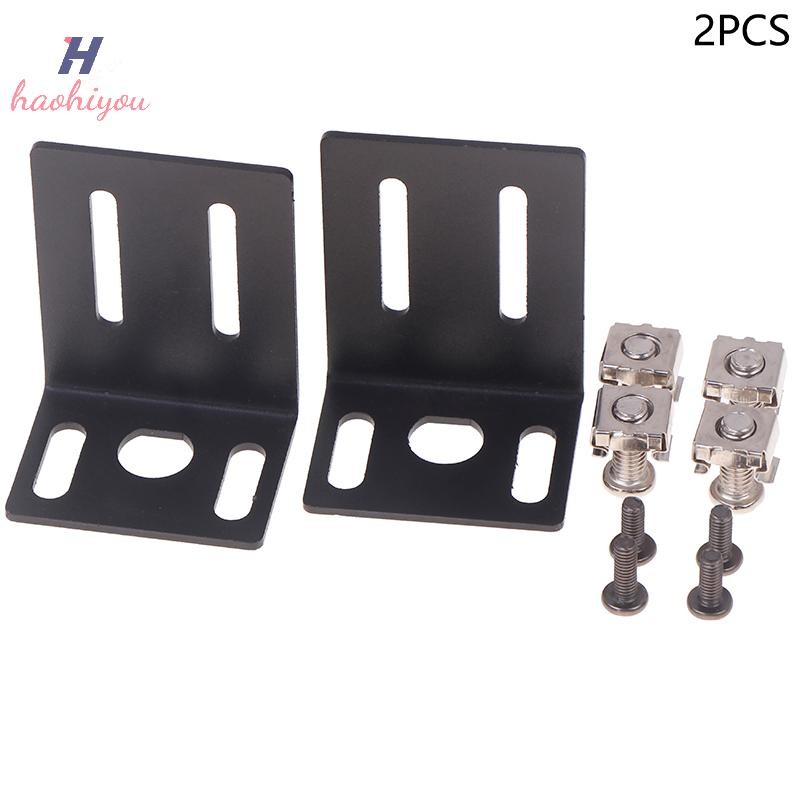 <haohiyou> ใหม่ 1 ชุดโลหะ 1U Rack Mount หูหยิบด้วยสกรูสําหรับกล่องกรอบ High Qulaity Wireless System Receiver Host