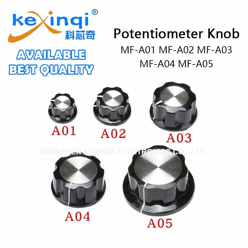(1 ชิ้น) MF-A01 Potentiometer Knob MF- A02 A03 A04 A05 Bakelite Knob Copper Core รูใน 6 มม.