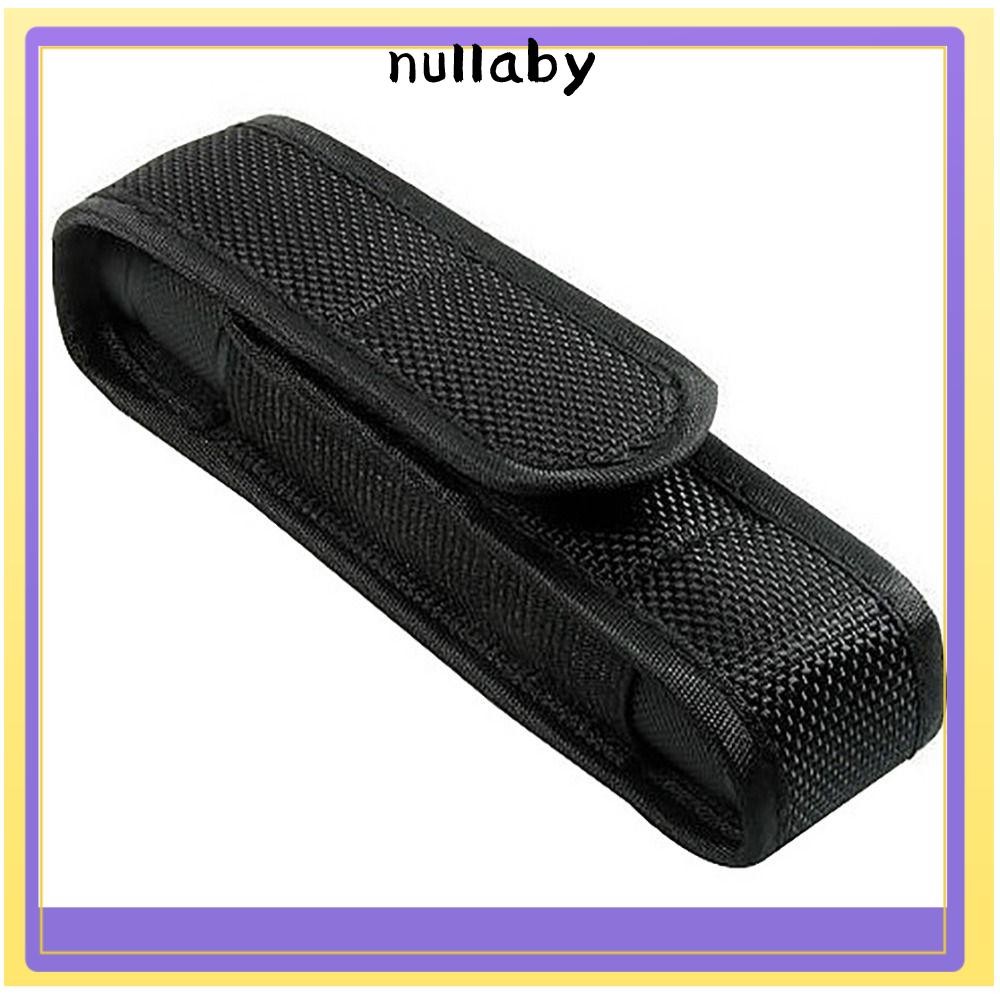 NULLABY กระเป๋าไฟฉาย, กระเป๋าใส่ไฟฉายแบบปรับได้ไนลอน, ซองไฟฉาย LED สีดําล่าสัตว์
