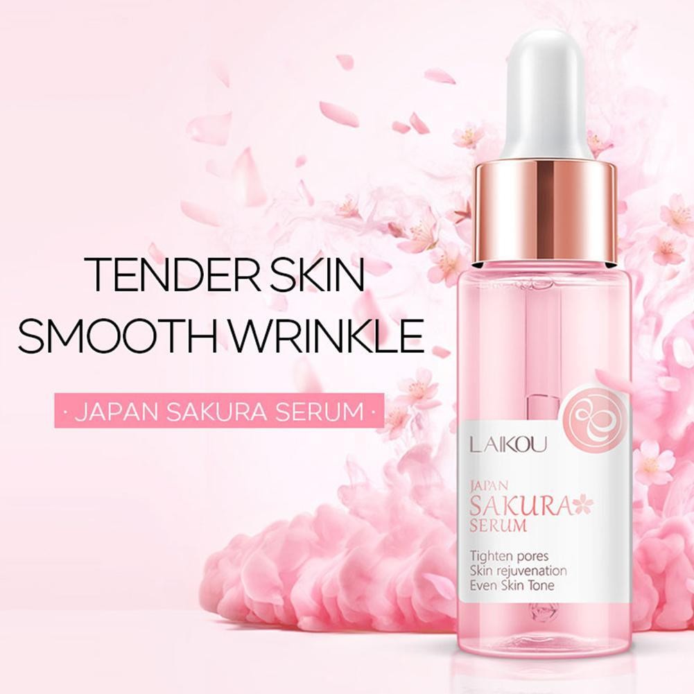 Laikou Moisturizing Sakura Face Serum ผิวกระจ่างใส 17ml Care S4q6