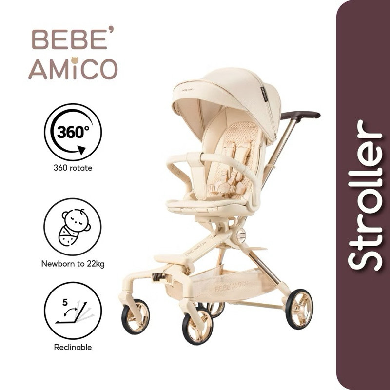 รถเข็นเด็ก Bebe Amico Two Ways Facing X7 BebeAmico