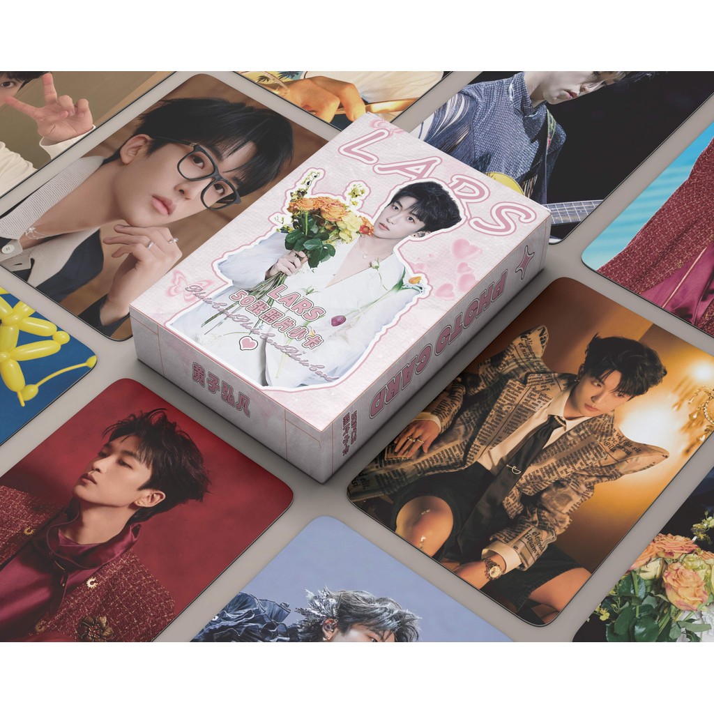 50-55pcs ละคร Actor Lars Huang Zihongfan โฮโลแกรม Lomo การ์ด Kun Cai Xukun นักสืบ Academy Liu Yuning