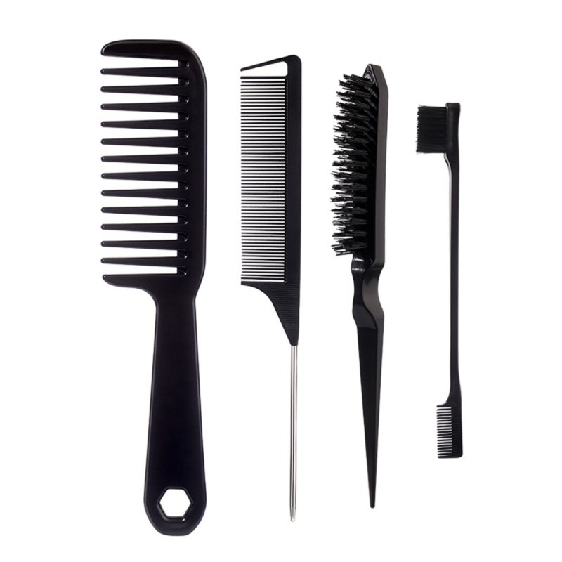 Cutie Hair Brush with Hair Stying Comb Set Teasing Hair Brush Detangling Hair Brush