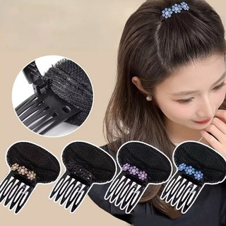 Top clip bangs invisible hair clip women's forehead rhinestone insert comb hair accessories pad hair root fluffy hair artifact