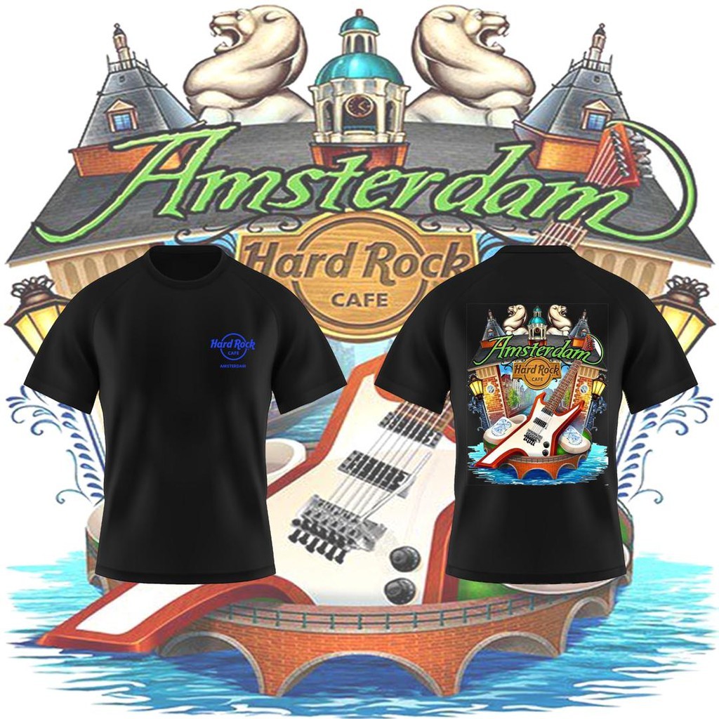 Baju Hard Rock Cafe Amsterdam Hard Rock Cafe Amsterdam TShirt Baju TShirt Amsterdam Hrc TShirt Hrc ส