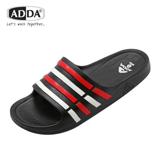 ADDA 55R03 แท้! รองเท้าแตะชาย แบบสวม แถบ 3 สี พื้นฉีดสำเร็จ ทนทาน กาวไม่หลุด พร้อมส่ง!