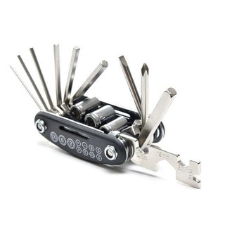 Kunci Set Lipat Carboon Steel Baja 16 In 1 Shok Obeng Sepeda Multifungsi Tools Kit 16 pcs [OH]