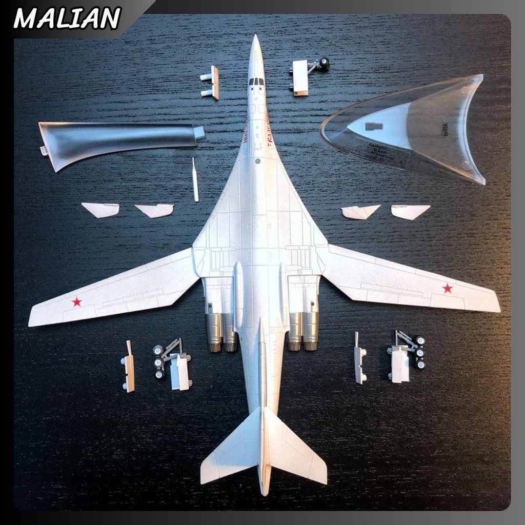 Tupolv TU-160 โมเดลโลหะผสมเครื่องบินลายรัสเซีย