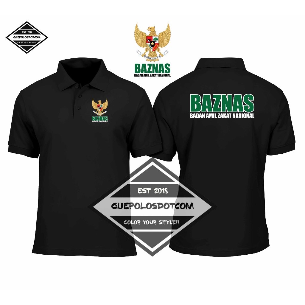 🔥💞 POLOSHIRT WITH NATIONAL AMIL ZAKAT BODY BAZNAS - NATIONAL AMIL ZAKAT BODY BAZNAS เสื้อคอปก - COOL