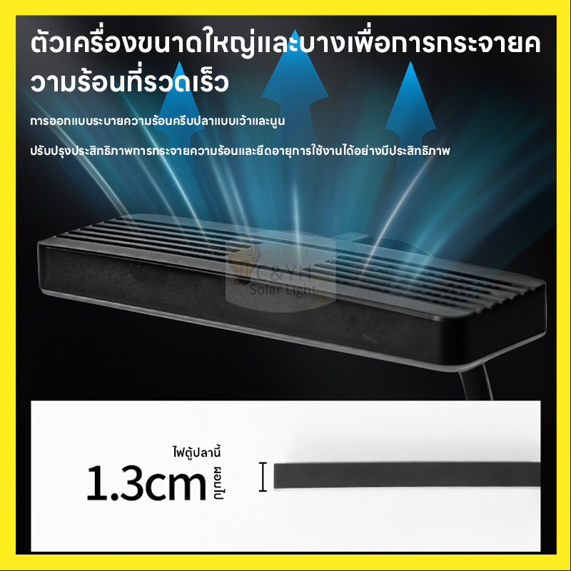 ไฟตู้ปลาเเบบหนีบ แสงนุ่มตา ไม่ทำร้ายสายตาปลา  โคมไฟตู้ปลา LED RGB โคมคลิป กันน้ำสำหรับปลูกพืช Aquarium Fish Tank Light ราคา ถูกที่สุด ดีลบีเคเค แกลเลอรีภาพที่ 4
