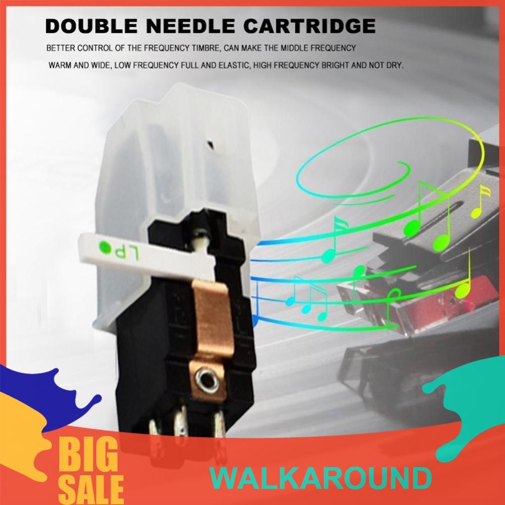 เปลี่ยนตลับหมึก Turntable พร้อมเข็ม Ruby+Sapphire สําหรับ LP 78 RPM Records [walkaround.th]