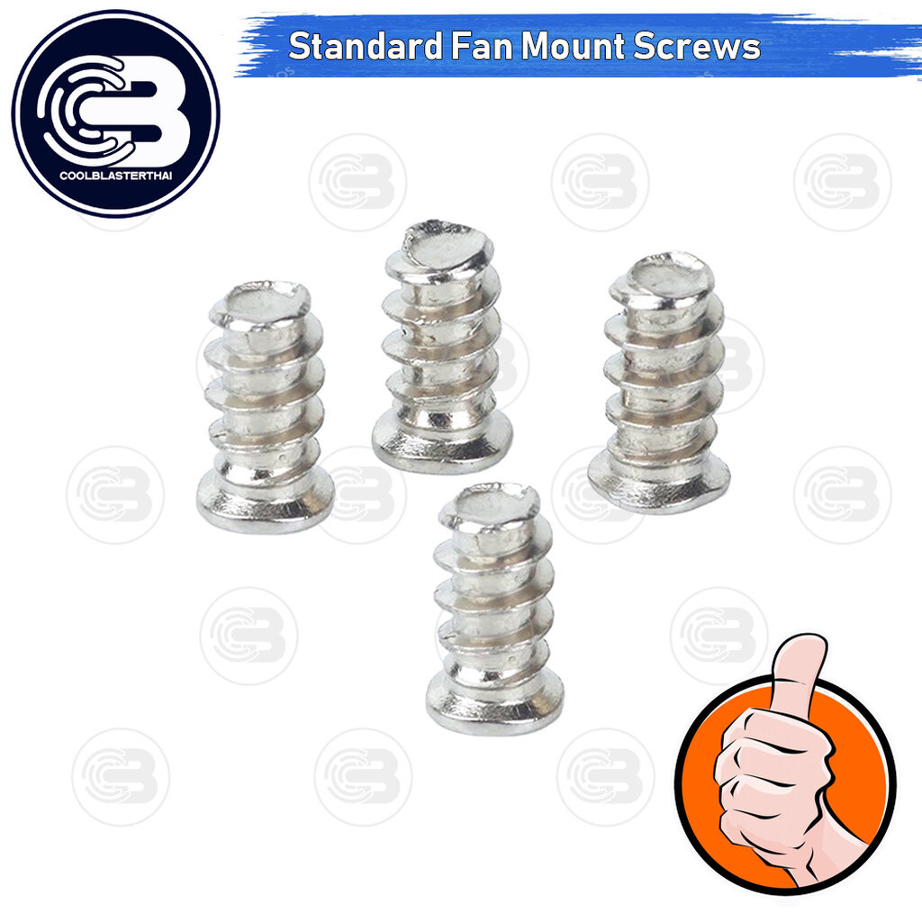[CoolBlasterThai] M5 Fan Mount Screws Steel X4 (Silver)